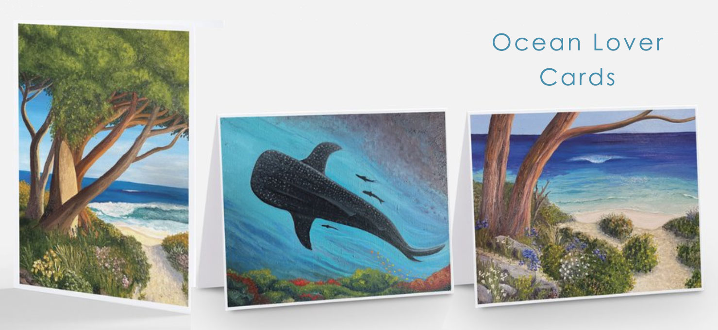 Limited Edition Gift Card Pack containing 5 Gift Cards by Kelly Logan Art